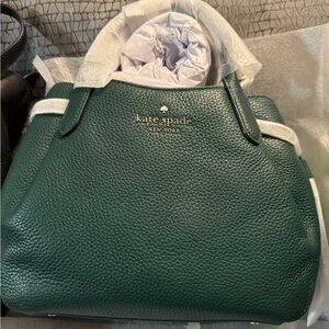 Brand new with tags Kate Spade sm dumpling satchel in deep Jade